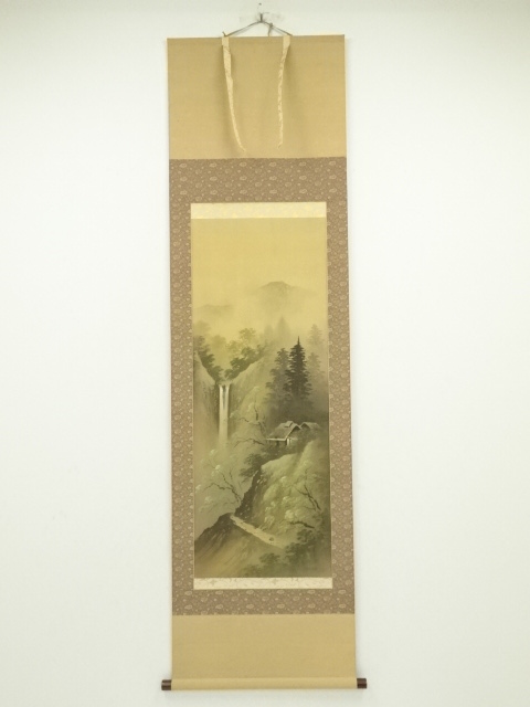 JAPANESE HANGING SCROLL / HAND PAINTED / LANDSCAPE